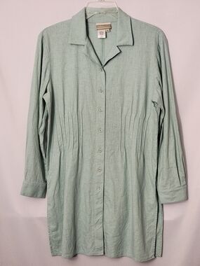 Coldwater Creek Linen Blend Tunic Top Size PS